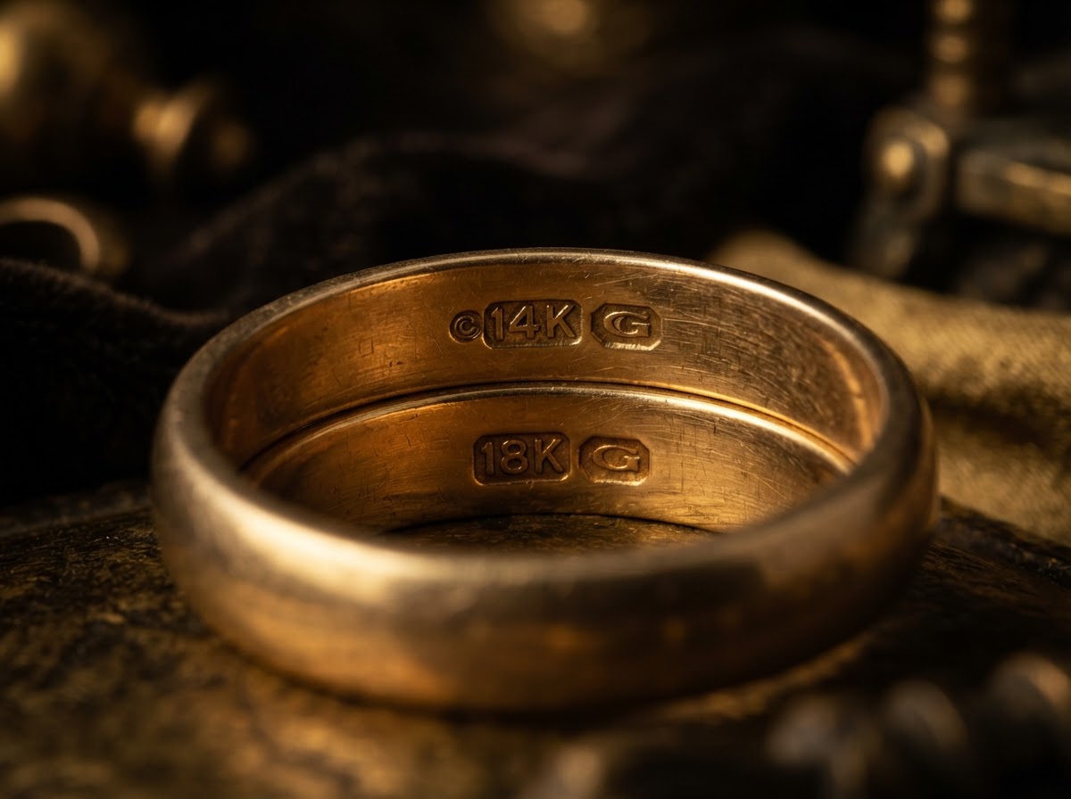Check the karat stamp